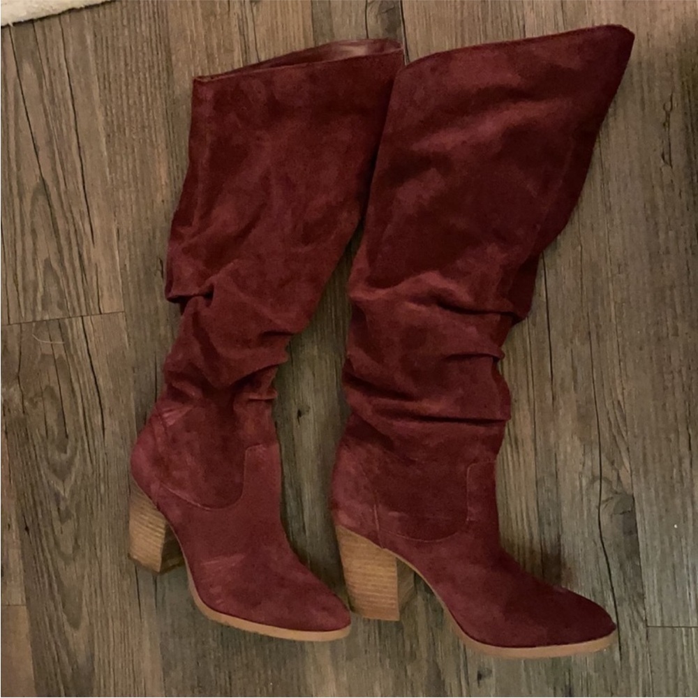 Nine West Burgundy Heeled Boots